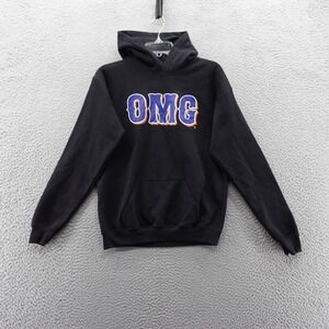 BreakingT Kids New York Mets OMG Hoodie Black Pullover Sweatshirt Youth XL NEW